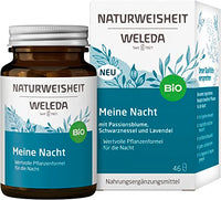 Thumbnail for WELEDA Naturweisheit Meine Nacht-Bio Nahrungsergänzungsmittel Einschlafhilfe mit Ashwagandha, Baldrian, Passionsblume & Lavendel für einen gesunden Schlaf (46 Kapseln, laktosefrei, glutenfrei, vegan) im Sale