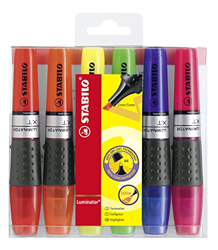 Textmarker - STABILO LUMINATOR - 6er Pack - mit 6 verschiedenen Farben