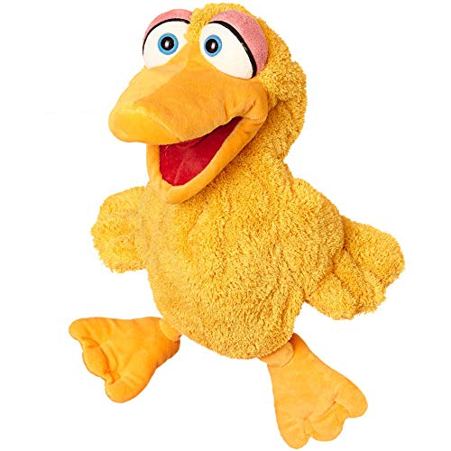 Living Puppets Handspieltiere Handpuppe Giesela die Ente für Erwachsene und Kinder geeignet, Größe: 35 cm, Handwäsche, W665 im Sale