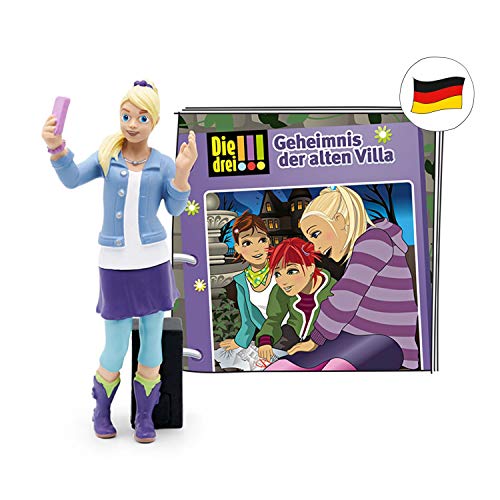 tonies Hörfigur für Toniebox, Die DREI !!! – Das Geheimnis der Alten Villa, Hörspiel für Kinder ab 8 Jahren, Spielzeit ca. 68 Minuten im Sale