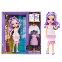 Thumbnail for Rainbow High Fantastic Fashion Puppe - Violet Willow - Lila Modepuppe und Spielset mit 2 Outfits & Modeaccessoires - Für Sammler und Kinder von 4-12 Jahren