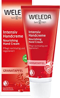 Thumbnail for WELEDA Bio Intensiv Handcreme Granatapfel - Naturkosmetik Handpflege Creme beugt Pigmentflecken vor, Nachhaltige Feuchtigkeitscreme mit Sheabutter & Orange-Vanille Duft für trockene Hände (1x 50ml) im Sale