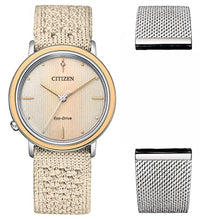 Thumbnail for Citizen Damen Analog Quarz Uhr mit Nylon Armband EM1006-40A im Sale