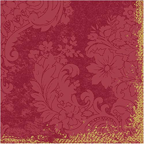 Duni Dunilin Serviette Royal Bordeaux 40 x 40 cm 1/4 Falz 45 Stück, Duni Servietten Bordeaux