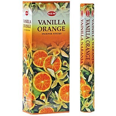 Räucherstäbchen Vanille Orange Marke HEM 6 Packungen