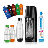 Thumbnail for SodaStream Easy Wassersprudler-Set Vorteilspack PEPSI mit CO2- Zylinder, 2x 1 L PET-Flasche, 2x 0.5 L PET-Flasche, 5x Pepsi Sirupproben, schwarz