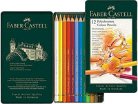 Thumbnail for Faber-Castell 110012 - Künstlerfarbstift Polychromos, 12er Metalletui