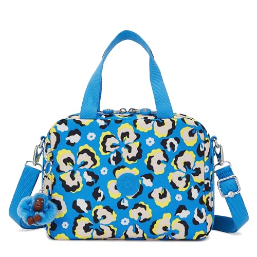 Kipling MIYO Beutel/Koffer, 25x13.5x20, Leopard Floral (BLAU) im Sale