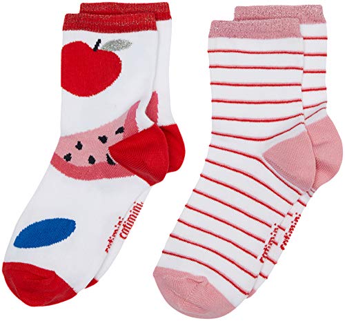 Catimini CQ93005 LOT CHAUSSETTES, Socken, Weiß (Blanc 01), 1-2 ans (Herstellergröße:23/24), Mädchen im Sale