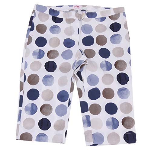 Il Gufo 5520AB Bermuda Bimba Girl White/Blue/Grey pois Shorts Kid [12 Years]