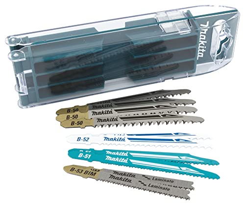 Makita B-44426 Stichsägeblatt-Set B 10-teilig mit Aufbewahrungsbox, ideal für Schnitte in Holz, Metall und Kunststoff im Sale