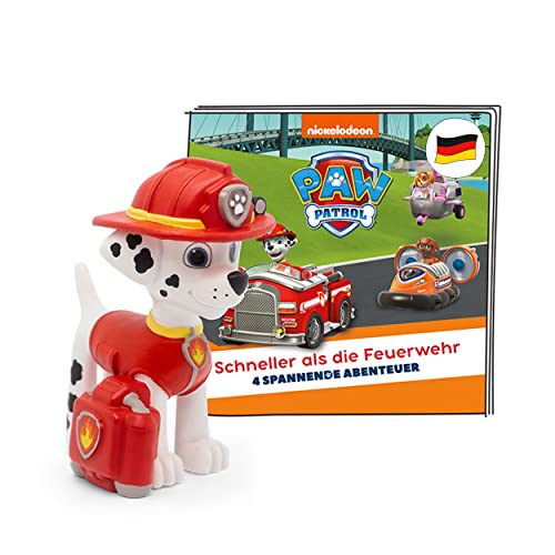 tonies Hörfiguren für Toniebox, Paw Patrol – Schneller als die Feuerwehr, Hörspiel mit 4 Geschichten für Kinder ab 3 Jahren, Spielzeit ca. 59 Minuten im Sale