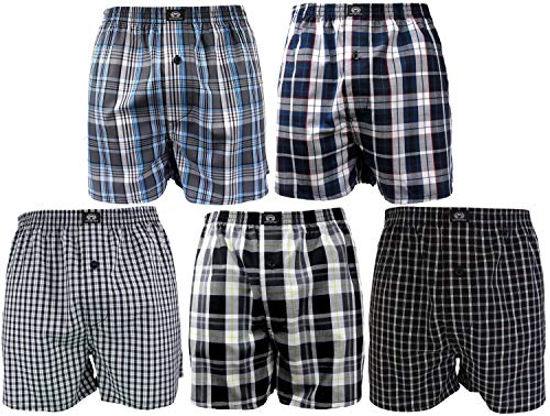 Götzburg Herren Boxershort multicolor kariert 5er Pack 9