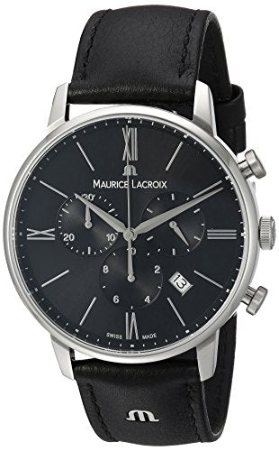 Maurice Lacroix Herren Analog Quarz Uhr mit Leder Armband EL1098-SS001-310-1 im Sale