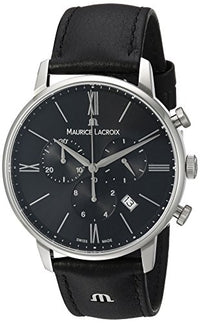 Thumbnail for Maurice Lacroix Herren Analog Quarz Uhr mit Leder Armband EL1098-SS001-310-1 im Sale