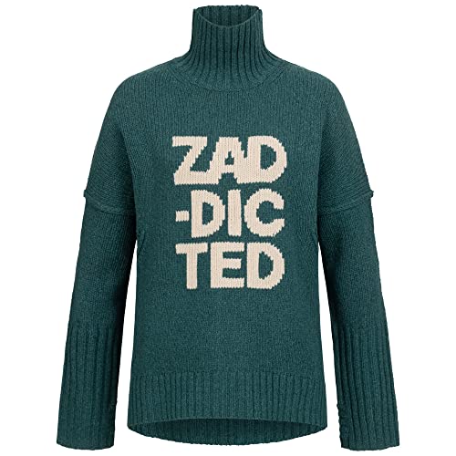 Zadig & Voltaire Rollkragen-Pullover ALMA WE ZADDICTED Grün im Sale