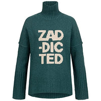 Thumbnail for Zadig & Voltaire Rollkragen-Pullover ALMA WE ZADDICTED Grün im Sale