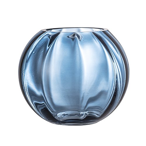 Bloomingville Vase, blau, Glas im Sale