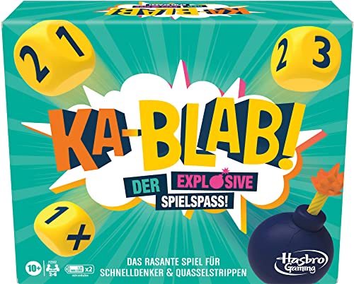 Hasbro Gaming Ka-Blab! Spiel für Familien, Teenager und Spiel für Kinder ab 10 Jahren, Kablab Spiel für Spieleabende für 2 – 6 Spieler