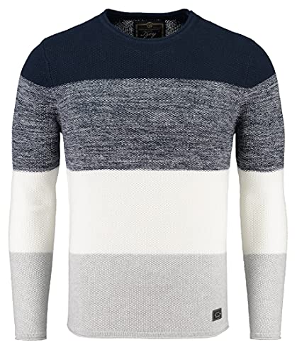 KEY LARGO Herren JOGI Round Neck Pullover, Black (1100), im Sale