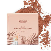 Thumbnail for Jean & Len Blush Naturally Kissed Cheeks, für natürlich frische Sommerwangen, betont die Wangenknochen, mit Vitamin A und E, Rouge Puder, ohne Parabene, Silikone und Mineralöle, vegan, 8 g im Sale