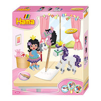 Thumbnail for Hama Perlen 3252 Kleines Geschenk-Set Ponyspaß mit ca. 2.000 bunten Midi Bügelperlen mit Durchmesser 5 mm, Stiftplatte, inkl. Bügelpapier, Zubehör, kreativer Bastelspaß für Groß und Klein im Sale