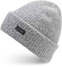 Thumbnail for Dakine Womens Harper Beanie Hat - Grau - Der traditionelle Fuzzy-Garn-Rippenstrick im Sale