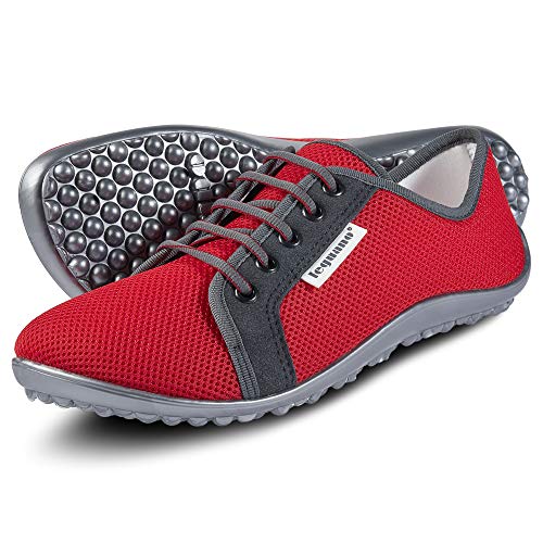 leguano aktiv rot - der sportliche Barfußschuh (rot, Numeric_40) im Sale