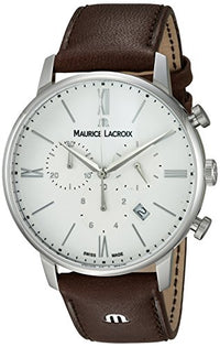 Thumbnail for Maurice Lacroix Herren Analog Quarz Uhr mit Leder Armband EL1098-SS001-112-1 im Sale