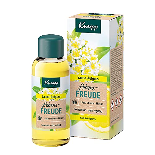 Kneipp Sauna-Aufguss Lebensfreude - natürliche ätherische Öle der Litsea Cubeba & Zitrone - Vitalisiert die Sinne - 100ml im Sale