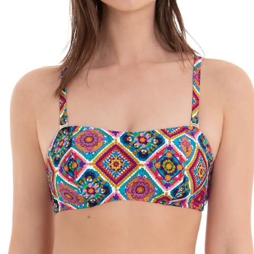 Rosa Faia - Crochet Flower - Bikini-Top (42G Original) im Sale