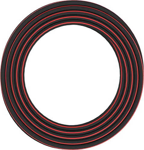 Fiskars Wasserschlauch M-L, Universalgröße, UV-geschützt, Druckgeprüft, Verwindungssteifigkeit Stufe 3 (von 5), 25 m, Ø 1,9 cm (3/4''), 5 kg, Schwarz/Rot, 1027100 im Sale