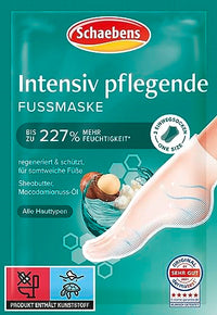 Thumbnail for Schaebens Intensiv pflegende Fußmaske (2 Socken für 1 Anwendung) regeneriert & schützt mit Sheabutter, Macadamainuss-Öl für alle Hauttypen