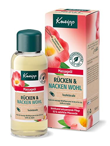 Kneipp Massageöl Rücken Wohl - mit wertvollem Teufelskrallenextrakt - wohltuend entspannende Pflege - 100ml im Sale