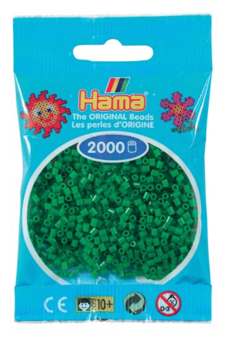 Hama Perlen 501-10 - Mini-Perlen, 2000 Stück grün im Sale