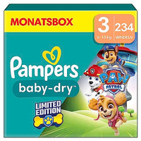 Thumbnail for Pampers Windeln Paw Patrol Größe 3 (6kg-10kg) Baby-Dry, Limited Edition, 234 Windeln, bis zu 12h Rundum-Auslaufschutz