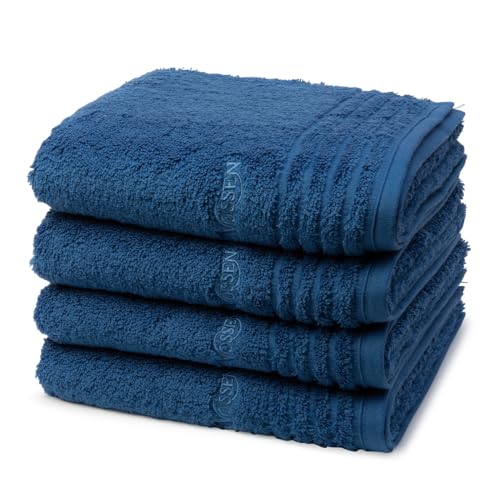 Vossen - Vienna Style Supersoft - 4 X Handtuch - Im Set - Baumwolle - extrem flauschig (50 X 100cm Deep Blue) im Sale