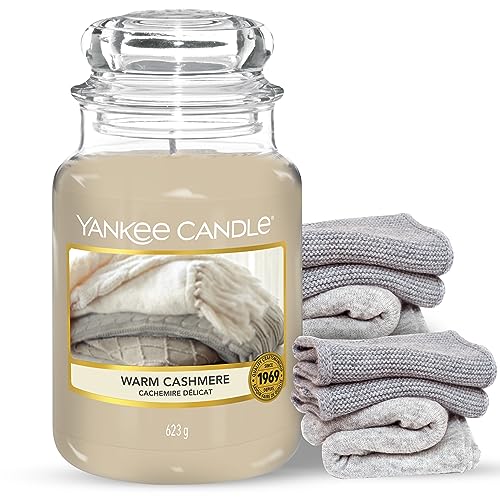 Yankee Candle Duftkerze – Warm Cashmere – Kerze mit langer Brenndauer bis zu 150 Stunden, Große Kerze im Glas im Sale