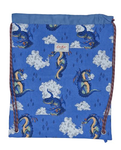 Cath Kidston Peace Dragon gefütterte Tasche mit Kordelzug für Schulsport, PE in blau, blau, One size im Sale