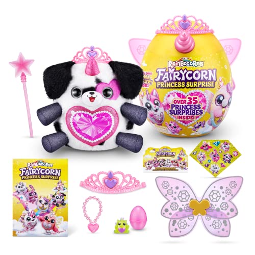 Rainbocorns Fairycorn Princess Surprise Serie 6, Royalle Dalmatiner, von ZURU, 30 cm Fairycorn-Prinzessin Plüschtier (Dalmatiner)