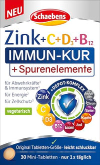 Thumbnail for Schaebens Zink +C +D3 Immun-Kur für Immunsystem, Zellschutz, Zellteilung, Energie, Blutbildung