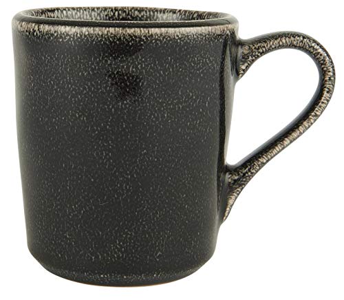 IB Laursen - Becher, Henkelbecher, Kaffeebecher - Antique Black Dunes/Schwarz - Steingut im Sale