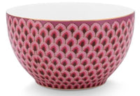 Thumbnail for PiP Studio 5100319 Flower Festival scallop Bowl dark pink 9,5 cm (1 Stück) im Sale