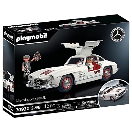 PLAYMOBIL 70922 Mercedes-Benz 300 SL, Modellauto für Erwachsene und Spielzeugauto für Kinder, 5-99 Jahre