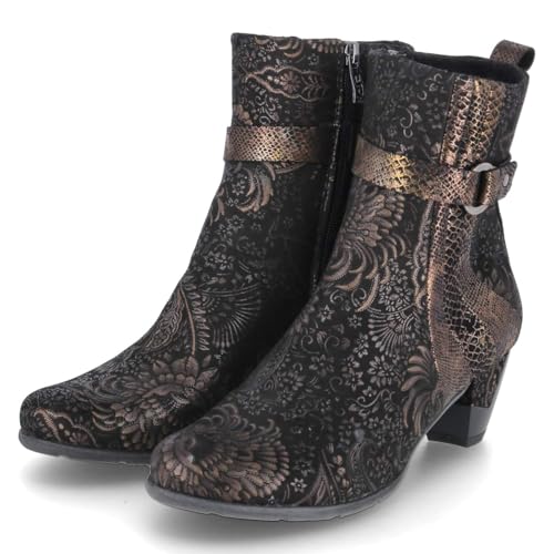 Simen Damen Stiefeletten/Ankel Boots Braun Kupfer Rauleder, im Sale