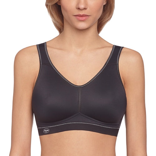 Anita Active Damen BH (Ohne Bügel), 5521 Sport-BH, Gr. 75B, Schwarz (schwarz 001)