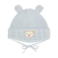 Thumbnail for Steiff Unisex Baby Basic Bommel Beanie-Mütze, Celestial Blue, 47 im Sale