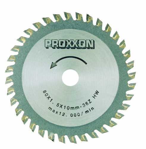 Proxxon 28732 Kreissägeblatt hartmetall-bestückt 36 Zähne Ø80mm Bohrung Ø10mm im Sale