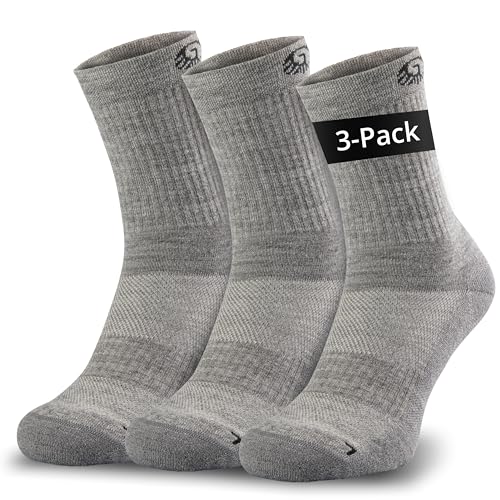 GIESSWEIN Merino Wandersocken Herren & Damen 35-46 [3er Pack] - Thermosocken Trekkingsocken - Anti-Blasen-Polsterung extra warm - Wintersocken Skisocken - Dicke Merino Socken Herren & Damen wandern im Sale