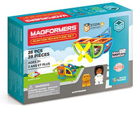 Thumbnail for Magformers Aviation Adventure Magnetic Construction Set. 28 Pieces. STEM toy. Educational toy.